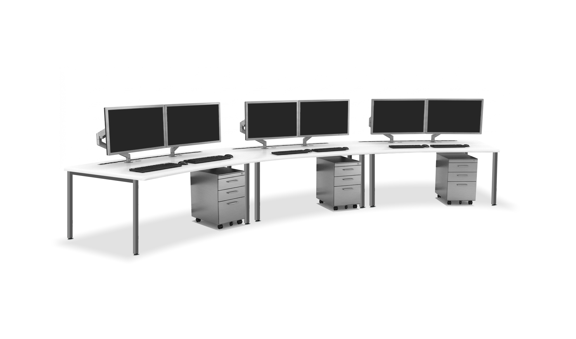 Zumrut scada curved desks